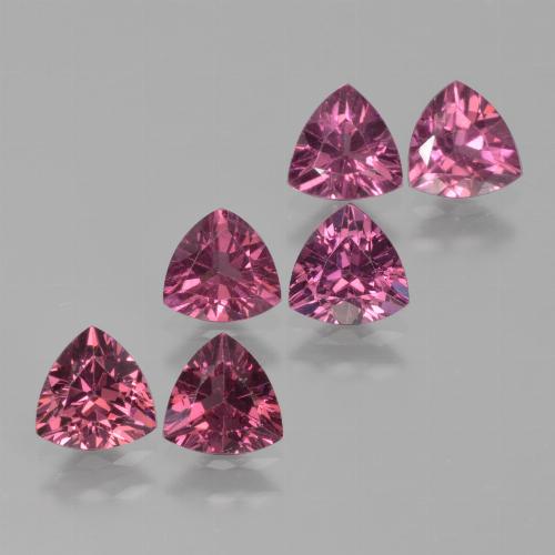 Medium Purple Rhodolite Garnet Gem - 0.5ct Trillion Facet (ID: 424217)