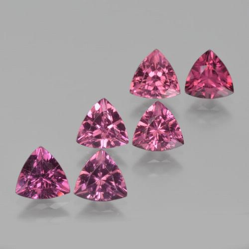 Púrpura medio Granate Rodolita Gema - 0.5ct Forma trillón (ID: 424218)