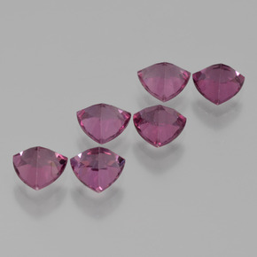Rhodolite Garnet Gemstones in 5 x 5 mm (calibrated) Size for Sale, Rhodolite Garnet Stones in Pinkish Rose Color