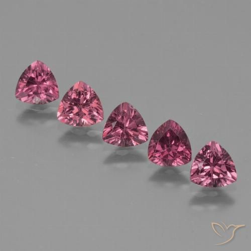 2.62ctw Natural Pink Berry Purple Rhodolite Garnet, Trillion, VS
