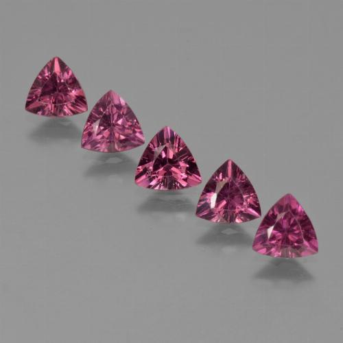 Rojo frambuesa Granate Rodolita Gema - 0.5ct Forma trillón (ID: 424312)