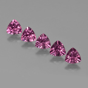 Medium Purple Родолит Гранат Камень - 0.5ct Огранка Триллион Фасетная (ID: 424316)