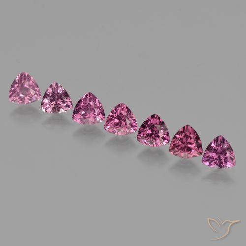 3.75ctw Natural Medium Purple Rhodolite Garnet, Trillion, VS