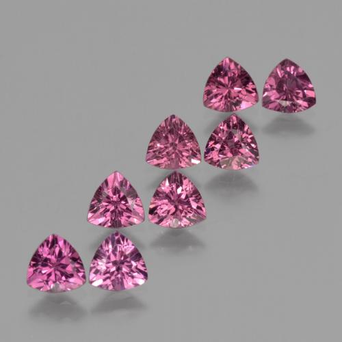 Medium Purple Родолит Гранат Камень - 0.5ct Огранка Триллион Фасетная (ID: 424391)