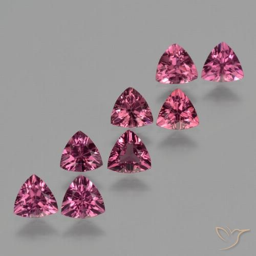 3.52ctw Natural Magenta-Pink Rhodolite Garnet, Trillion, VS