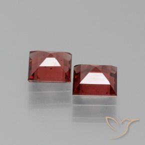 Rhodolite Garnet Gemstones in 5 x 5 mm (calibrated) Size for Sale, Rhodolite Garnet Stones in Deep Scarlet Red Color