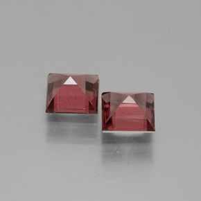 Rhodolite Garnet Gemstone in 4.9 x 4.8 mm Size for Sale, Rhodolite Garnet Stone in Pinkish Rose Color