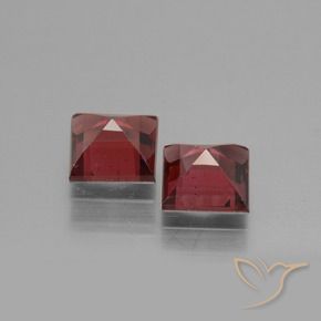 Rhodolite Garnet Gemstones in 5 x 5 mm (calibrated) Size for Sale, Rhodolite Garnet Stones in Deep Wine Red Color