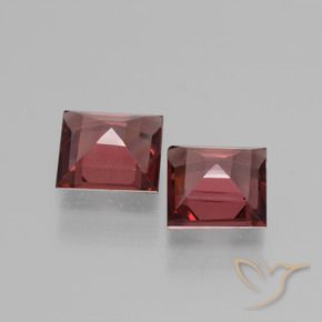 Rhodolite Garnet Gemstones in 5 x 5 mm (calibrated) Size for Sale, Rhodolite Garnet Stones in Merlot Red Color