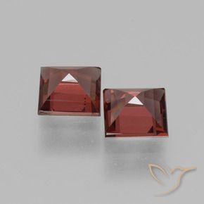 Rhodolite Garnet Gemstones in 5 x 5 mm (calibrated) Size for Sale, Rhodolite Garnet Stones in Deep Berry Red Color