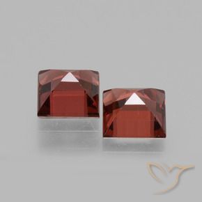 Rhodolite Garnet Gemstones in 5 x 5 mm (calibrated) Size for Sale, Rhodolite Garnet Stones in Deep Scarlet Red Color