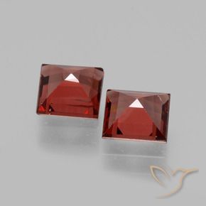 Rhodolite Garnet Gemstones in 5 x 5 mm (calibrated) Size for Sale, Rhodolite Garnet Stones in Dark Red Color