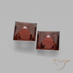 Rhodolite Garnet Gemstones in 5 x 5 mm (calibrated) Size for Sale, Rhodolite Garnet Stones in Dark Red Color
