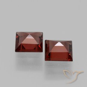 Rhodolite Garnet Gemstones in 5 x 5 mm (calibrated) Size for Sale, Rhodolite Garnet Stones in Medium Red Color