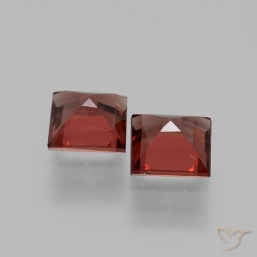 Rhodolite Garnet Gemstones in 5 x 5 mm (calibrated) Size for Sale, Rhodolite Garnet Stones in Dark Red Color