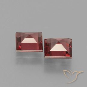 Rhodolite Garnet Gemstones in 5 x 5 mm (calibrated) Size for Sale, Rhodolite Garnet Stones in Dark Red Color