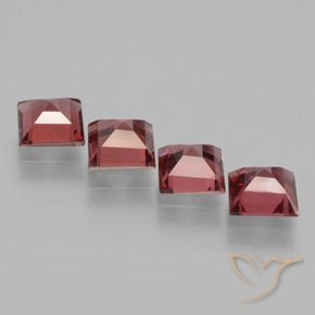 Rhodolite Garnet Gemstones in 5 x 5 mm (calibrated) Size for Sale, Rhodolite Garnet Stones in Crimson Red Color