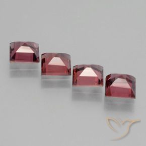 Rhodolite Garnet Gemstones in 5 x 5 mm (calibrated) Size for Sale, Rhodolite Garnet Stones in Deep Red Color