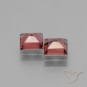 Rhodolite Garnet Gemstones in 5 x 5 mm (calibrated) Size for Sale, Rhodolite Garnet Stones in Light Red Color