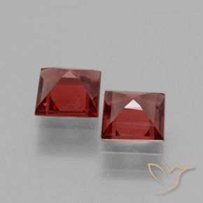 Rhodolite Garnet Gemstones in 5 x 5 mm (calibrated) Size for Sale, Rhodolite Garnet Stones in Deep Wine Red Color