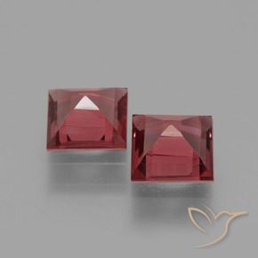 Rhodolite Garnet Gemstones in 5 x 5 mm (calibrated) Size for Sale, Rhodolite Garnet Stones in Crimson Red Color
