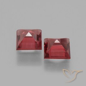 Rhodolite Garnet Gemstones in 5 x 5 mm (calibrated) Size for Sale, Rhodolite Garnet Stones in Dark Red Color