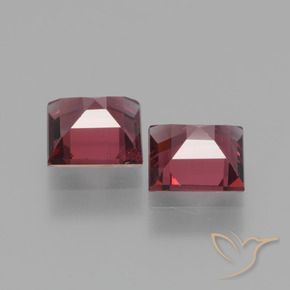 Rhodolite Garnet Gemstones in 5 x 5 mm (calibrated) Size for Sale, Rhodolite Garnet Stones in Scarlet Red Color