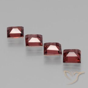 Rhodolite Garnet Gemstones in 5 x 5 mm (calibrated) Size for Sale, Rhodolite Garnet Stones in Dark Red Color