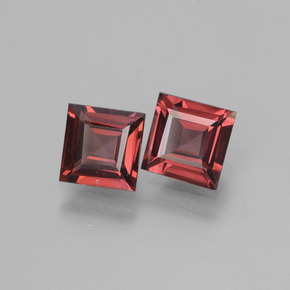 1.33 ct Pink Rhodolite Garnet Stone, Natural Rhodolite Garnet in Square Facet Shape for Sale