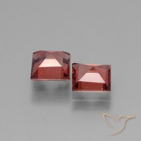 Rhodolite Garnet Gemstones in 5 x 5 mm (calibrated) Size for Sale, Rhodolite Garnet Stones in Deep Scarlet Red Color