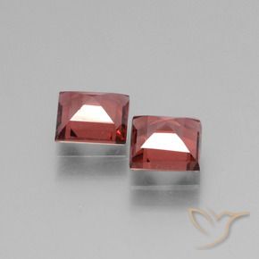 Rhodolite Garnet Gemstones in 5 x 5 mm (calibrated) Size for Sale, Rhodolite Garnet Stones in Deep Red Color