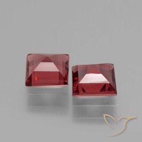 Rhodolite Garnet Gemstones in 5 x 5 mm (calibrated) Size for Sale, Rhodolite Garnet Stones in Dark Red Color