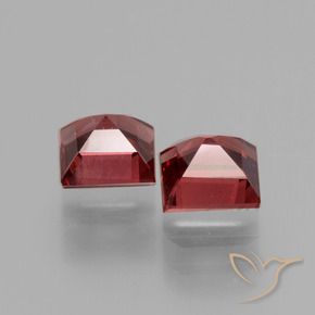 Rhodolite Garnet Gemstones in 5 x 5 mm (calibrated) Size for Sale, Rhodolite Garnet Stones in Medium Red Color