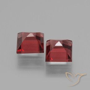 Rhodolite Garnet Gemstones in 5 x 5 mm (calibrated) Size for Sale, Rhodolite Garnet Stones in Pinkish Red Color