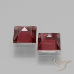 Rhodolite Garnet Gemstones in 5 x 5 mm (calibrated) Size for Sale, Rhodolite Garnet Stones in Pinkish Red Color