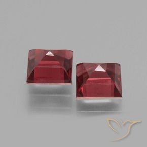Rhodolite Garnet Gemstones in 5 x 5 mm (calibrated) Size for Sale, Rhodolite Garnet Stones in Deep Red Color
