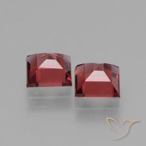 Rhodolite Garnet Gemstones in 5 x 5 mm (calibrated) Size for Sale, Rhodolite Garnet Stones in Pinkish Red Color