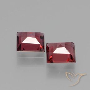 Rhodolite Garnet Gemstones in 5 x 5 mm (calibrated) Size for Sale, Rhodolite Garnet Stones in Merlot Red Color