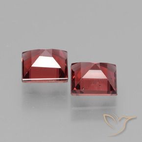 Rhodolite Garnet Gemstones in 5 x 5 mm (calibrated) Size for Sale, Rhodolite Garnet Stones in Scarlet Red Color