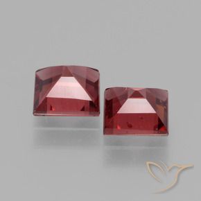 Rhodolite Garnet Gemstones in 5 x 5 mm (calibrated) Size for Sale, Rhodolite Garnet Stones in Scarlet Red Color