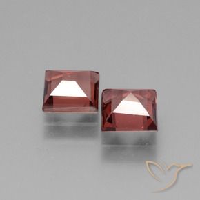 Rhodolite Garnet Gemstones in 5 x 5 mm (calibrated) Size for Sale, Rhodolite Garnet Stones in Light Red Color