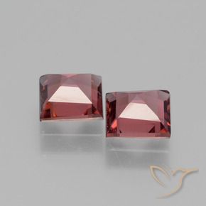 Rhodolite Garnet Gemstones in 5 x 5 mm (calibrated) Size for Sale, Rhodolite Garnet Stones in Deep Red Color