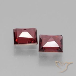 Rhodolite Garnet Gemstones in 5 x 5 mm (calibrated) Size for Sale, Rhodolite Garnet Stones in Medium Red Color
