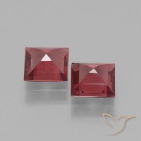 Rhodolite Garnet Gemstones in 5 x 5 mm (calibrated) Size for Sale, Rhodolite Garnet Stones in Pinkish Red Color