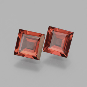 1.26 ctw Pink Rhodolite Garnet Stones, Natural Rhodolite Garnet in Square Facet Shape for Sale