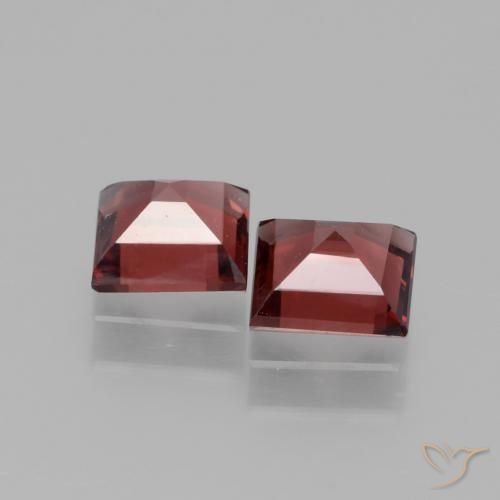 Rhodolite Garnet Gemstones in 5 x 5 mm (calibrated) Size for Sale, Rhodolite Garnet Stones in Dark Red Color