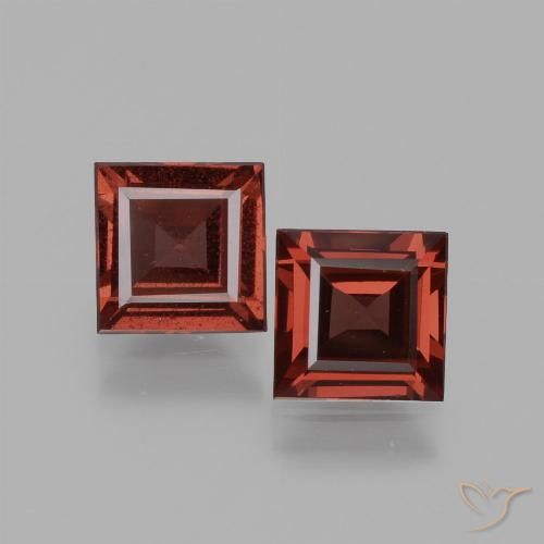 1.52ctw Natural Scarlet Red Rhodolite Garnet, Square, VS