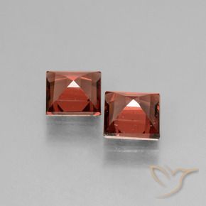 Rhodolite Garnet Gemstones in 5 x 5 mm (calibrated) Size for Sale, Rhodolite Garnet Stones in Scarlet Red Color