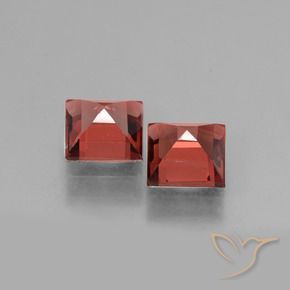 Rhodolite Garnet Gemstones in 5 x 5 mm (calibrated) Size for Sale, Rhodolite Garnet Stones in Medium Red Color