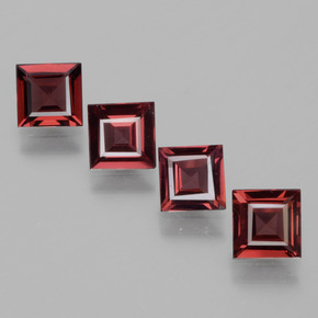2.54 ct Pink Rhodolite Garnet Gemstone, Rhodolite Garnet Gem in Square Facet Shape for Sale.